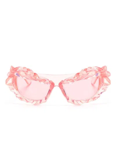 Ottolinger Twisted Sunglasses In Pink