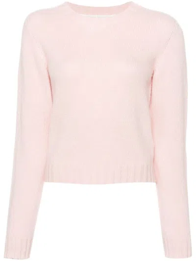 Palm Angels Logo Wool Blend Jumper In Pink