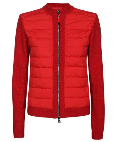 Parajumpers Down Knitted Jacket In Red