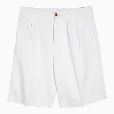 Brunello Cucinelli Bermuda Shorts In White