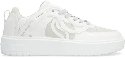 Stella Mccartney Ice White Leather S Wave 1 Sneakers