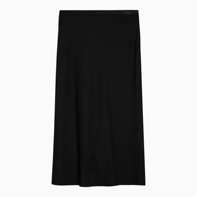 Calvin Klein Midi Flared Skirt In Black