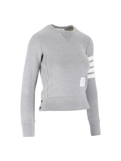 Thom Browne Grey Cotton Sweatshirt In Lt Grey