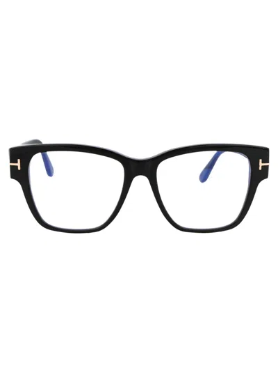 Tom Ford Ft5745-b Glasses In 001 Nero Lucido