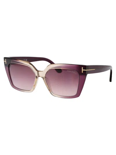 Tom Ford Sunglasses In 83z Viola/altro / Viola Grad E/o Specchiato