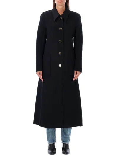 Tory Burch Long Coat In Black