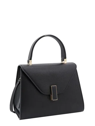Valextra Iside Leather Mini Handbag In Black