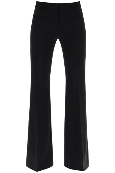Courrèges Tailored Bootcut Pants In Technical Jersey In Nero
