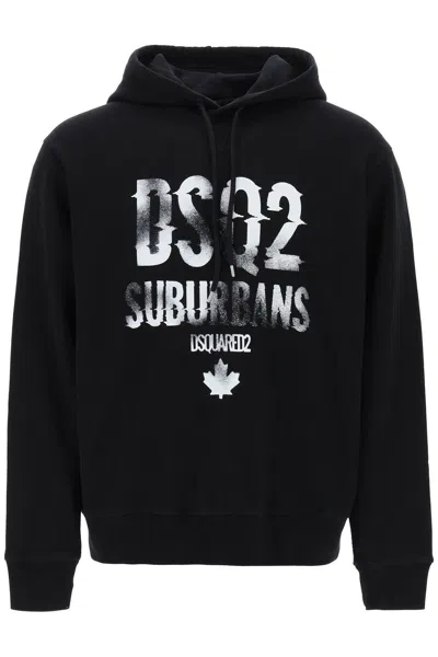 Dsquared2 Cool Fit Hoodie In Black