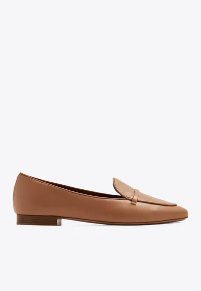 Malone Souliers Bruni Flat Loafers In Nude