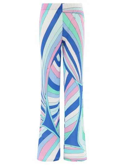 Emilio Pucci "yummy" Trousers In Light Blue