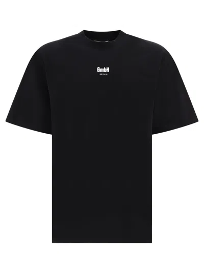 Gmbh T Shirt With Logo Print In Black