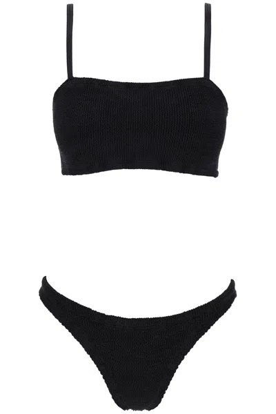 Hunza G . Gigi Bikini Set In 黑色的