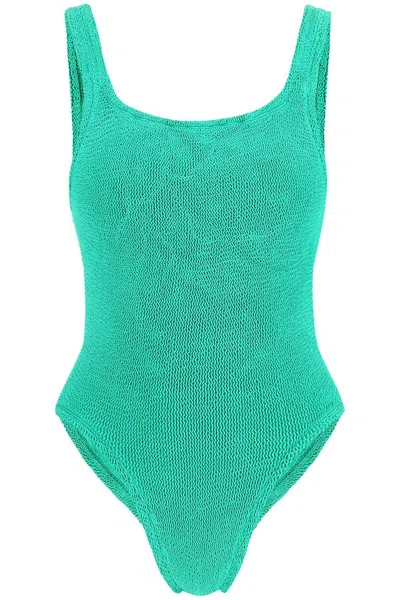 Hunza G . Square Neck Swimsuit In Gray