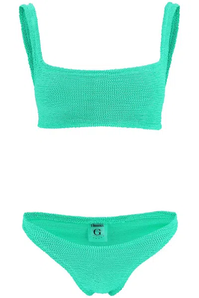Hunza G Xandra Crinkle Bikini In 绿色的