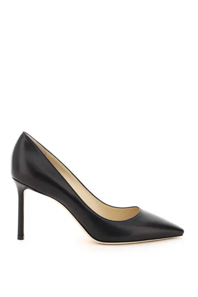 Jimmy Choo Nappa Leather Romy 85 Pumps In Black