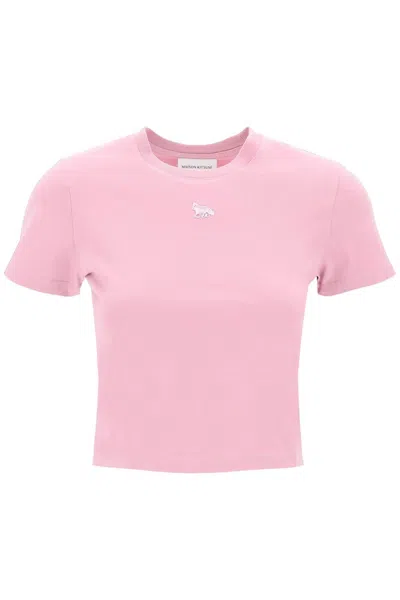 Maison Kitsuné Baby Fox Short-sleeved T-shirt In Pink