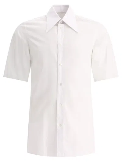 Maison Margiela Pointed Collar Shirt In White