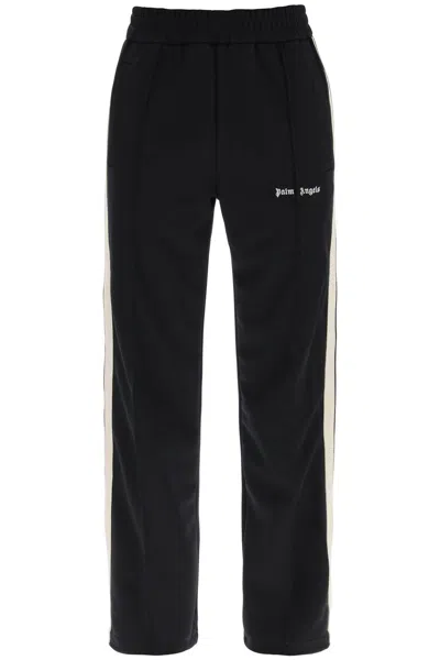 Palm Angels Contrast Band Joggers With Track In In Nero