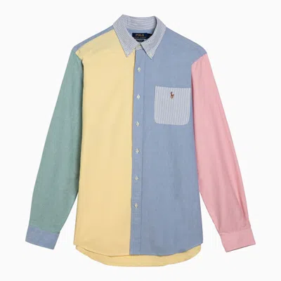 Polo Ralph Lauren Patchwork Oxford Shirt In Multicolor