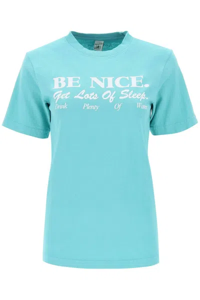 Sporty And Rich Sporty Rich 'be Nice' T Shirt In Verde