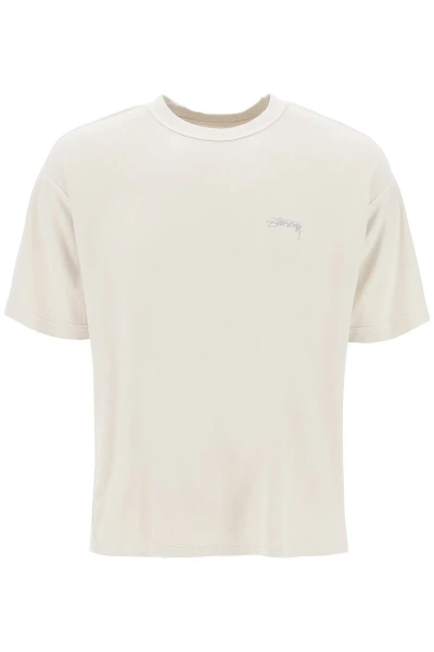 Stussy Inside Out Crew Neck T Shirt In Multi-colored