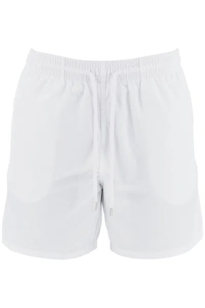 Vilebrequin Moorea Sea Bermuda Shorts In Bianco