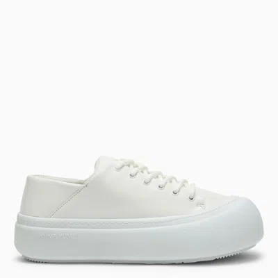 Yume Yume Goofy White Leather Low Trainer In Neutral