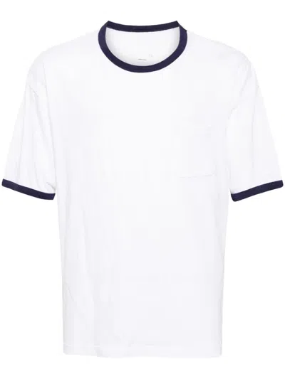Visvim Contrast-trimmed Short-sleeve T-shirt In White