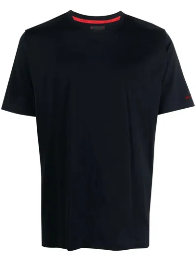 Kiton Crew-neck Cotton T-shirt In Black