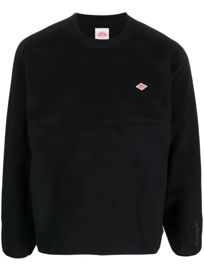 Danton Crew-neck Polartec Fleece Sweatshirt In Black