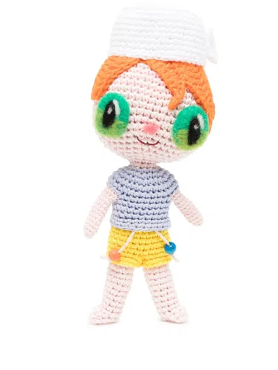 Mira Mikati Crochet-design Doll In Multi