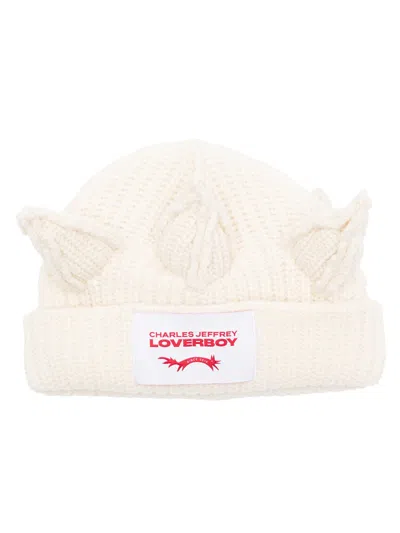 Charles Jeffrey Loverboy Crown Chunky-knit Beanie In Neutral