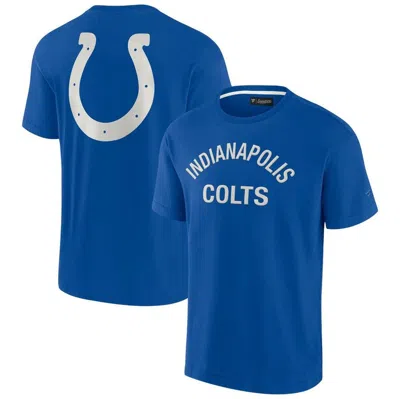 Fanatics Signature Men's And Women's  Royal Indianapolis Colts Super Soft Short Sleeve T-shirt