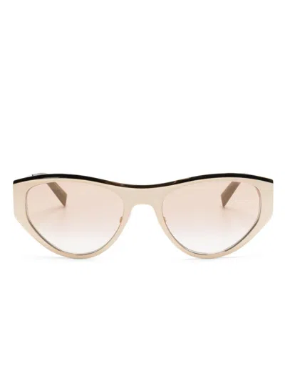 Givenchy Cutout-logo Cat-eye Sunglasses In Neutral