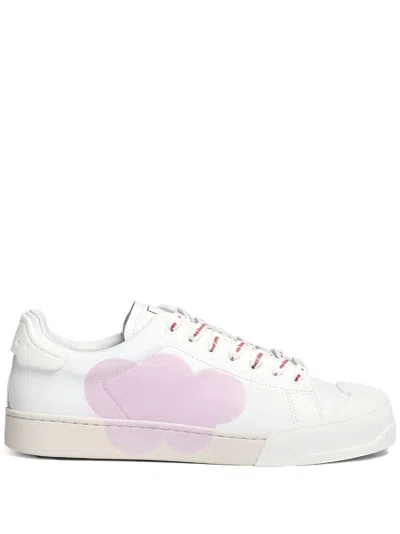 Marni Dada Bumper Low-top Sneakers In Pink Red Bluette