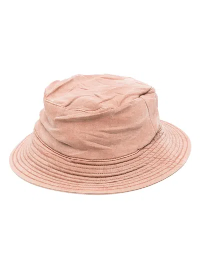 Rick Owens Drkshdw Denim Wide-brim Hat In Pink