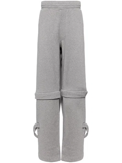 Givenchy Detachable-leg Cotton Track Trousers In Grey