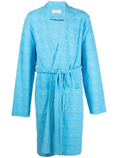 Marine Serre Diamond Moon Bathrobe In 06 Aquarius Jacquard