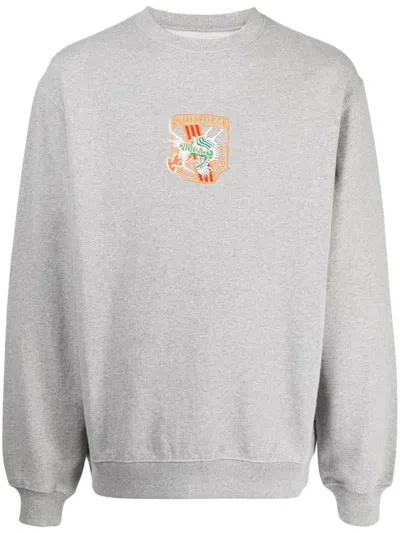 Maharishi Dragon-embroidered Sweatshirt In Grey