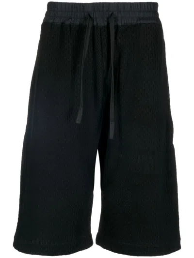 Byborre Drop-crotch Bermuda Shorts In Black