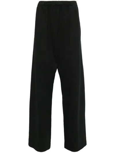 Yeezy Elasticated Cotton Track Pants In Black