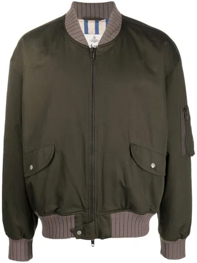 Vivienne Westwood Bernardo Padded Cotton Bomber Jacket In Green