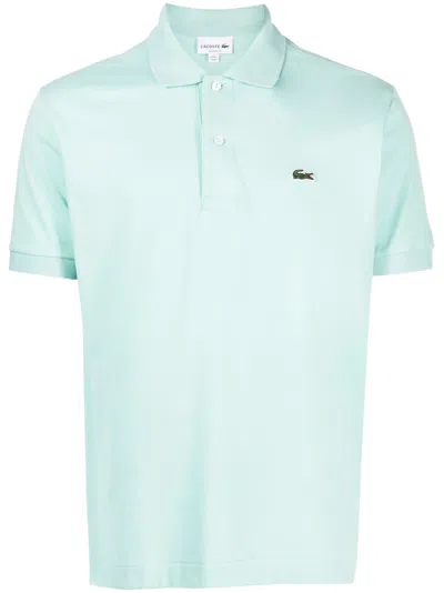 Lacoste Embroidered-logo Polo Shirt In Mint