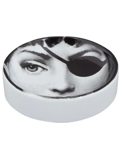 Fornasetti Eyepatch Dish In Grey