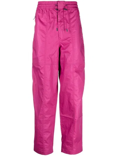 Isabel Marant Ezra Organic Cotton Track Pants In Pink
