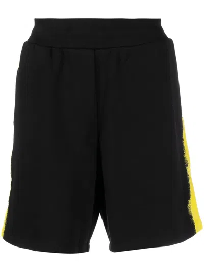 Moschino Fantasy-print Track Shorts In Black