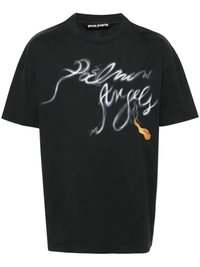 Palm Angels T-shirts In Negro