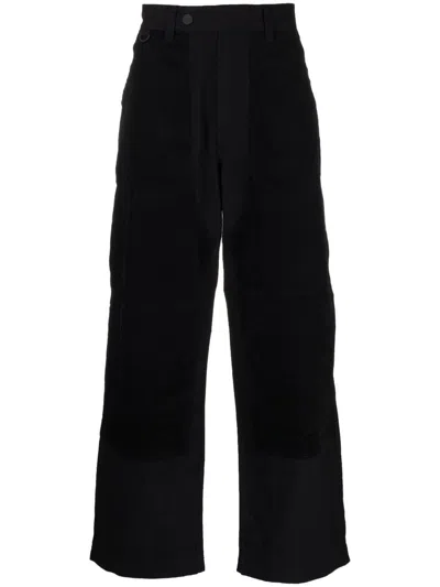 White Mountaineering Four-pocket Straight-leg Trousers In Black