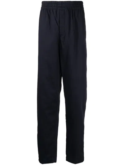 Isabel Marant Four-pocket Cotton Straight Pants In Blue